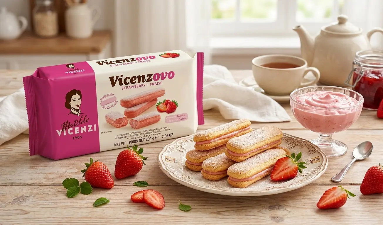 Matilde Vicenzi Vicenzovo Strawberry  Ladyfinger