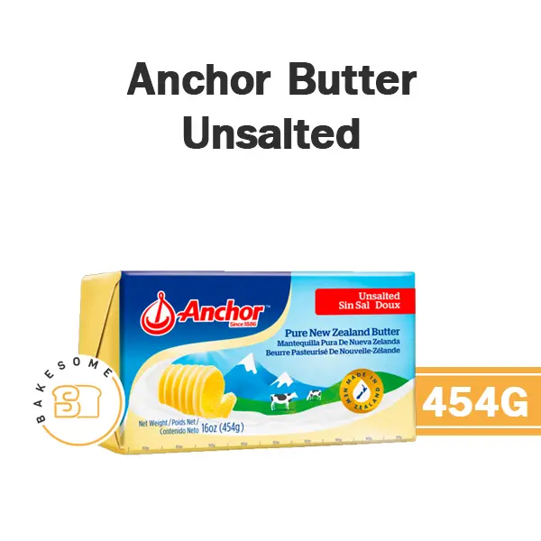 เนยแท้ ANCHOR Butter Unsalted 454 กรัม (แองเคอร์) สำหรับทำขนมและเบเกอรี่