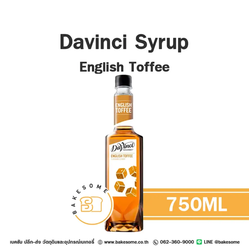 DAVINCI Syrup English Toffee 750ML