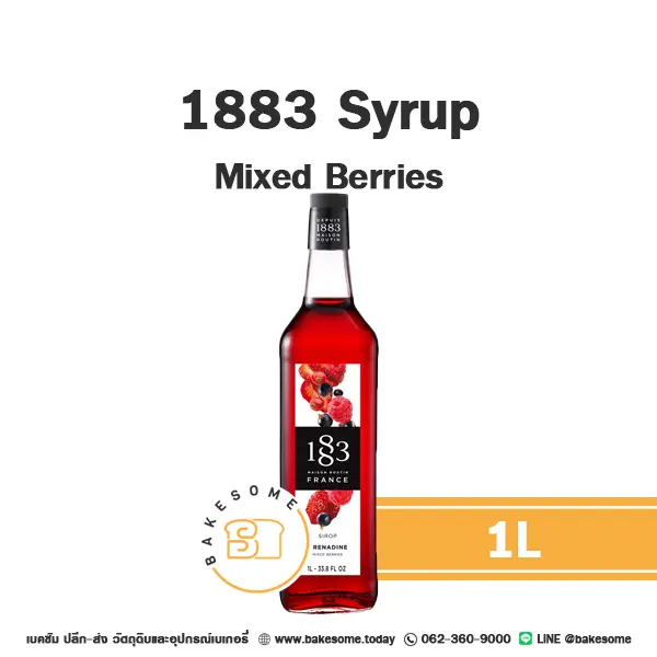 1883 Syrup Mixed Berries 1L
