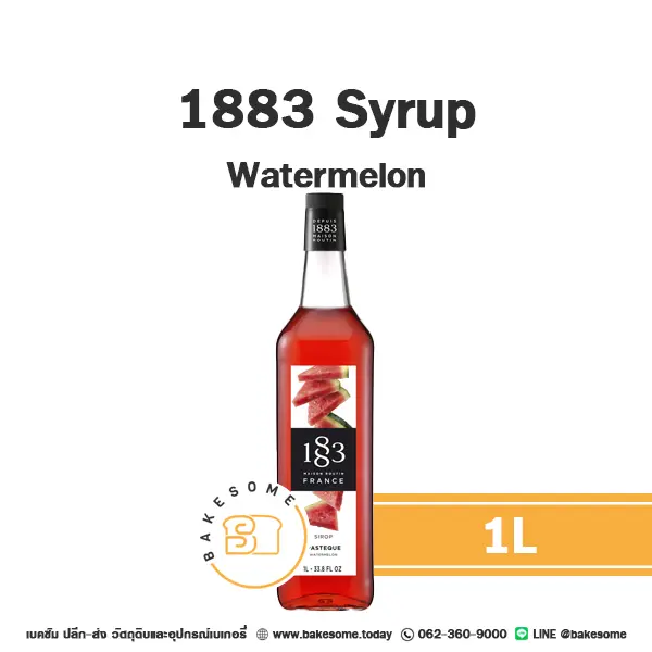 ไซรัป 1883 Syrup Watermelon 1 ลิตร สำหรับกาแฟ ชา และเครื่องดื่ม