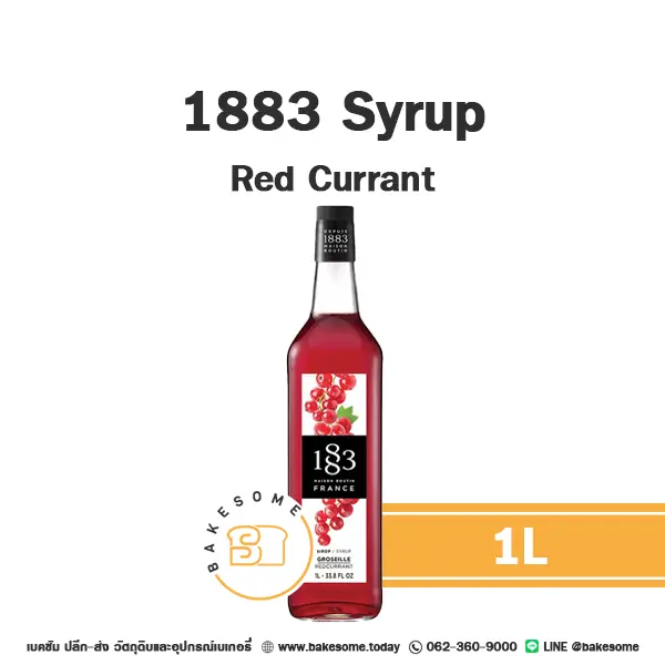 1883 Syrup Red Currant 1L