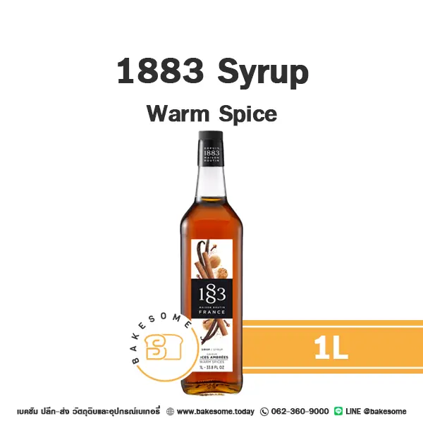 ไซรัป 1883 Syrup Warm Spice 1 ลิตร สำหรับกาแฟ ชา และเครื่องดื่ม