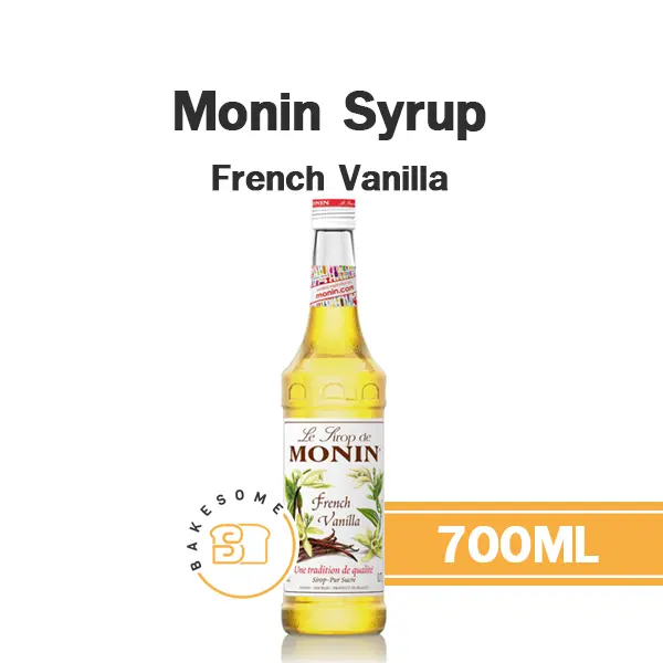 ไซรัป MONIN Syrup French Vanilla 700 มล. (โมนิน) สำหรับกาแฟ ชา และเครื่องดื่ม