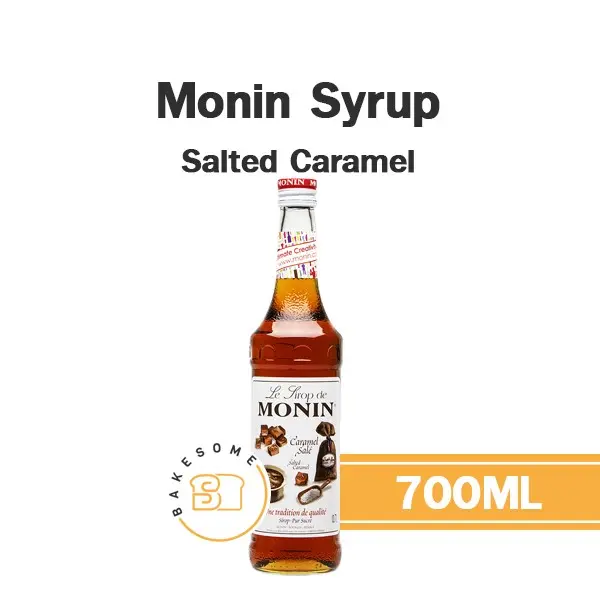 ไซรัป MONIN Syrup Salted Caramel 700 มล. (โมนิน) สำหรับกาแฟ ชา และเครื่องดื่ม