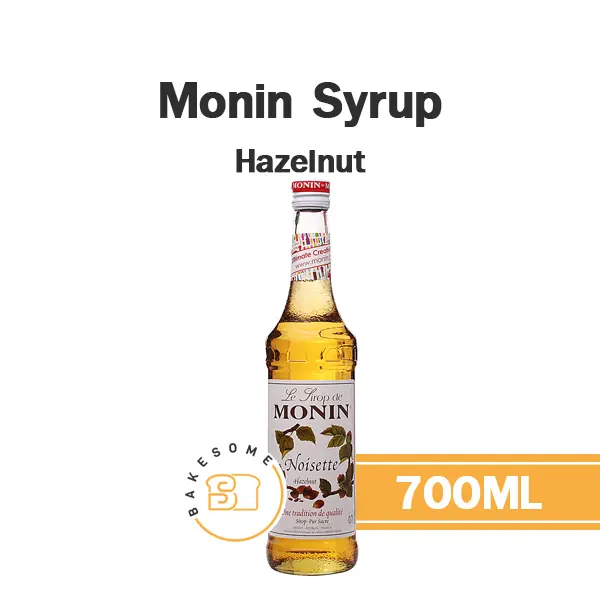 ไซรัป MONIN Syrup Hazelnut 700 มล. (โมนิน) สำหรับกาแฟ ชา และเครื่องดื่ม