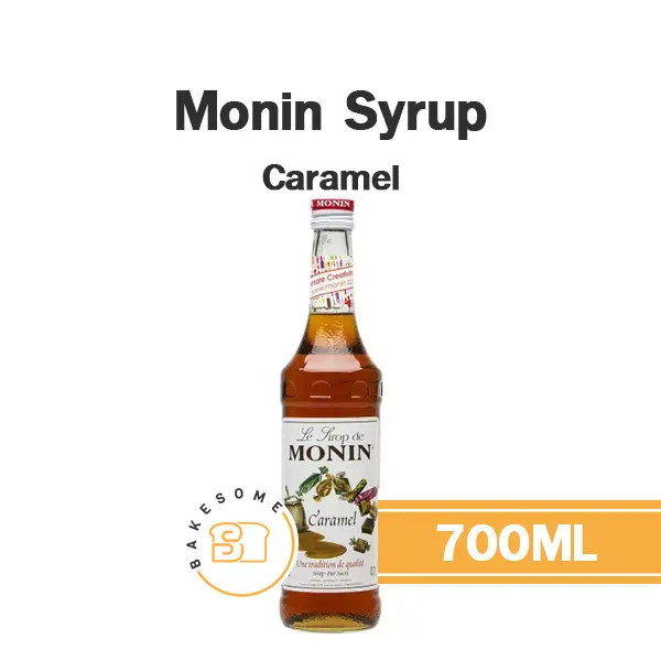 ไซรัป MONIN Syrup Caramel 700 มล. (โมนิน) สำหรับกาแฟ ชา และเครื่องดื่ม