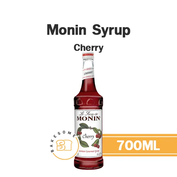 ไซรัป MONIN Syrup Cherry 700 มล. (โมนิน) สำหรับกาแฟ ชา และเครื่องดื่ม