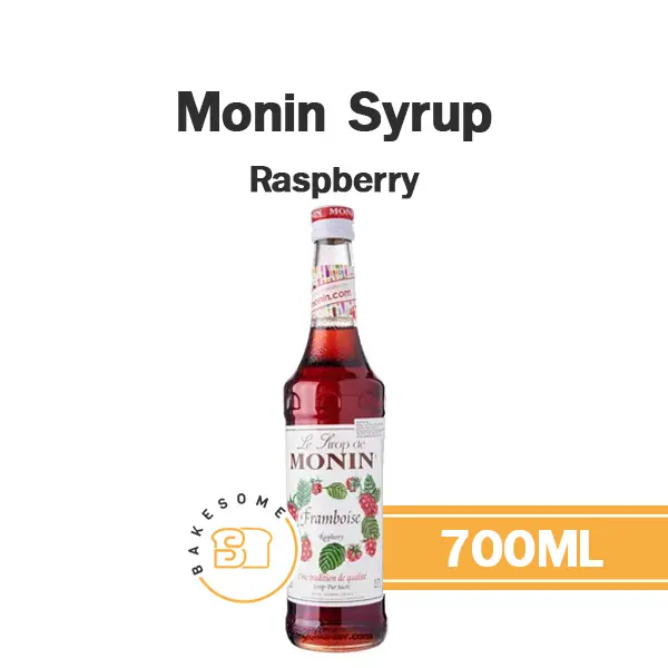 ไซรัป MONIN Syrup Raspberry 700 มล. (โมนิน) สำหรับกาแฟ ชา และเครื่องดื่ม