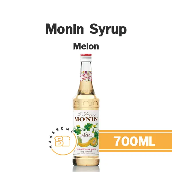 ไซรัป MONIN Syrup Melon 700 มล. (โมนิน) สำหรับกาแฟ ชา และเครื่องดื่ม