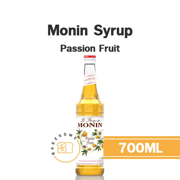 ไซรัป MONIN Syrup Passion Fruit 700 มล. (โมนิน) สำหรับกาแฟ ชา และเครื่องดื่ม