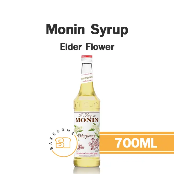 ไซรัป MONIN Syrup Elder Flower 700 มล. (โมนิน) สำหรับกาแฟ ชา และเครื่องดื่ม