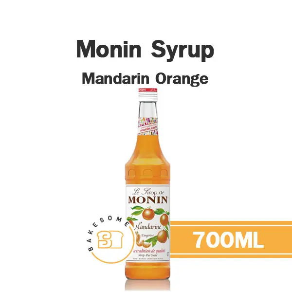 ไซรัป MONIN Syrup Mandarin Orange 700 มล. (โมนิน) สำหรับกาแฟ ชา และเครื่องดื่ม