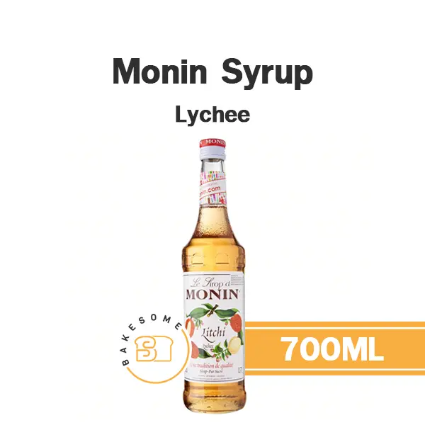 ไซรัป MONIN Syrup Lychee 700 มล. (โมนิน) สำหรับกาแฟ ชา และเครื่องดื่ม
