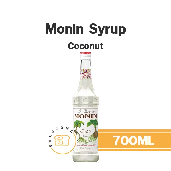ไซรัป MONIN Syrup Coconut 700 มล. (โมนิน) สำหรับกาแฟ ชา และเครื่องดื่ม