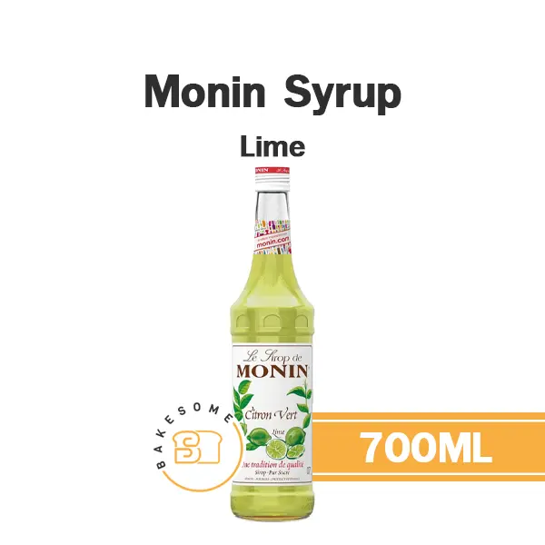 ไซรัป MONIN Syrup Lime 700 มล. (โมนิน) สำหรับกาแฟ ชา และเครื่องดื่ม
