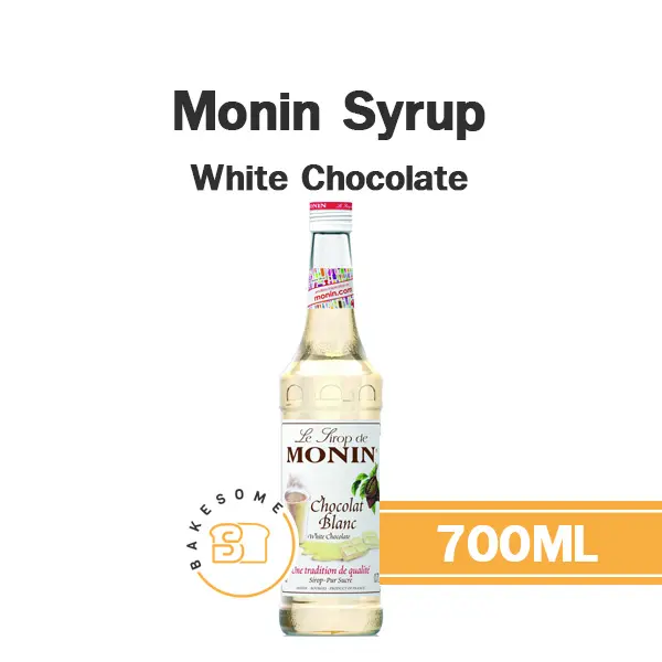 ไซรัป MONIN Syrup White Chocolate 700 มล. (โมนิน) สำหรับกาแฟ ชา และเครื่องดื่ม