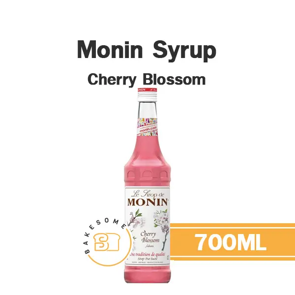 ไซรัป MONIN Syrup Cherry Blossom 700 มล. (โมนิน) สำหรับกาแฟ ชา และเครื่องดื่ม
