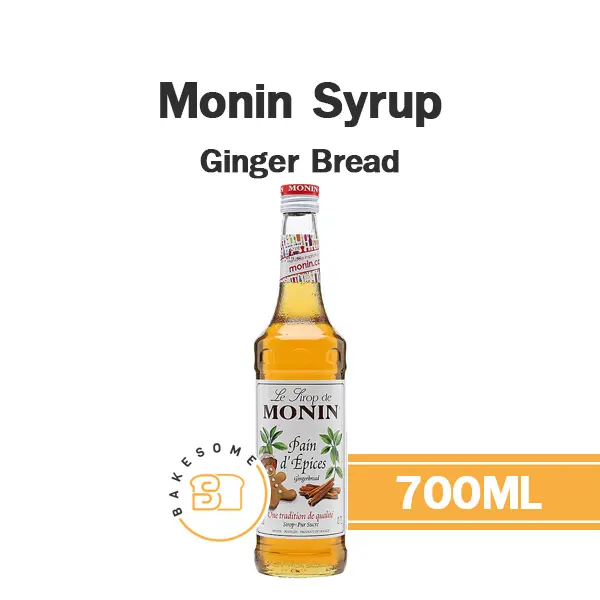 ไซรัป MONIN Syrup Gingerbread 700 มล. (โมนิน) สำหรับกาแฟ ชา และเครื่องดื่ม