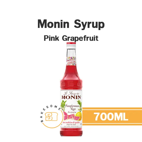 ไซรัป MONIN Syrup Pink Grape Fruit 700 มล. (โมนิน) สำหรับกาแฟ ชา และเครื่องดื่ม