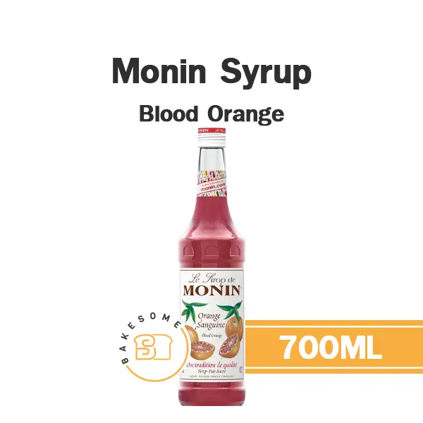 ไซรัป MONIN Syrup Blood Orange 700 มล. (โมนิน) สำหรับกาแฟ ชา และเครื่องดื่ม