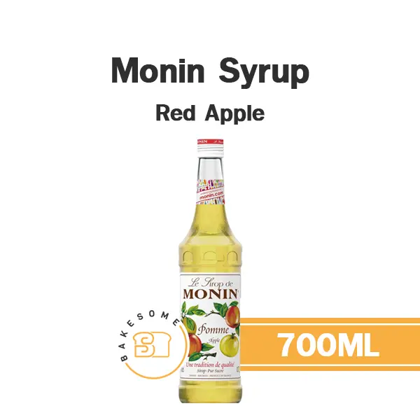 ไซรัป MONIN Syrup Red Apple 700 มล. (โมนิน) สำหรับกาแฟ ชา และเครื่องดื่ม