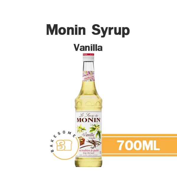 ไซรัป MONIN Syrup Vanilla 700 มล. (โมนิน) สำหรับกาแฟ ชา และเครื่องดื่ม