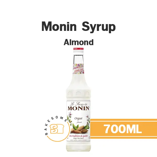 ไซรัป MONIN Syrup Almond 700 มล. (โมนิน) สำหรับกาแฟ ชา และเครื่องดื่ม