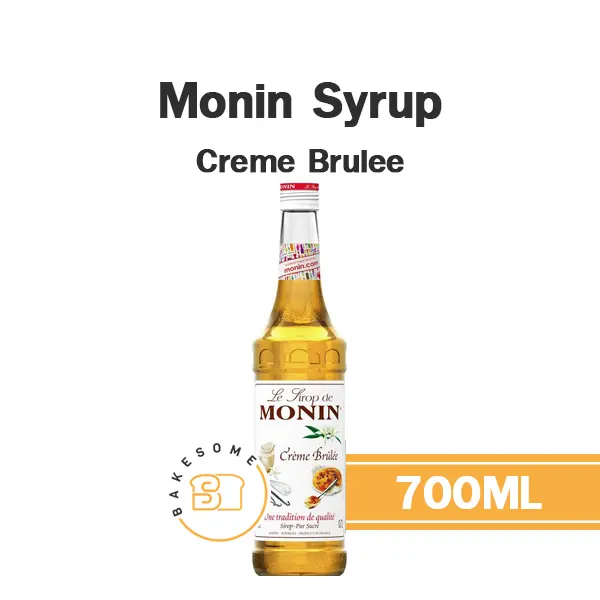 ไซรัป MONIN Syrup Creme Brulee 700 มล. (โมนิน) สำหรับกาแฟ ชา และเครื่องดื่ม