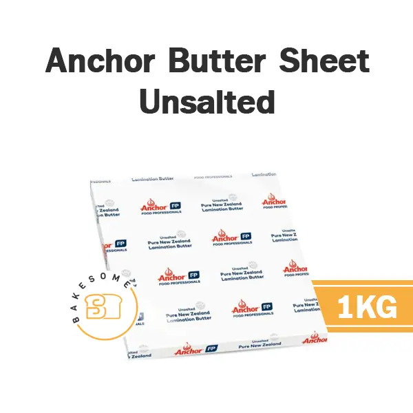 เนยแท้ ANCHOR Butter Sheet 1 กก. (แองเคอร์) สำหรับทำขนมและเบเกอรี่