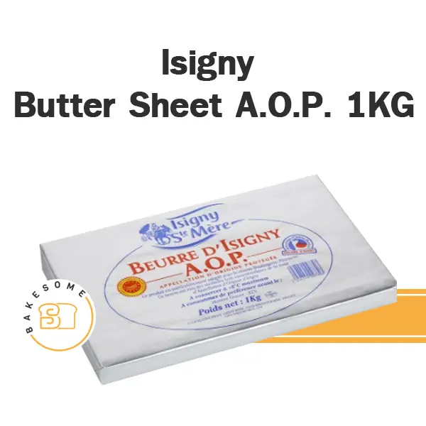 เนยแท้ ISIGNY Dry Butter (AOP) 1 กก. ISIGNY D ST. MERE สำหรับทำขนมและเบเกอรี่