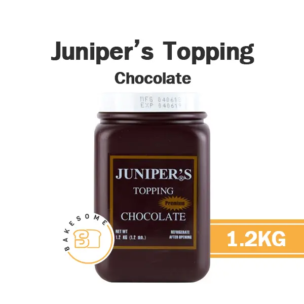 ซอส JUNIPER ช็อคโกแลต ท้อปปิ้ง 1.2 กก. สำหรับเครื่องดื่มและท็อปปิ้งขนม
