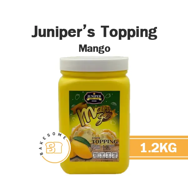 ซอส JUNIPER มะม่วง ท้อปปิ้ง 1.2 กก. สำหรับเครื่องดื่มและท็อปปิ้งขนม